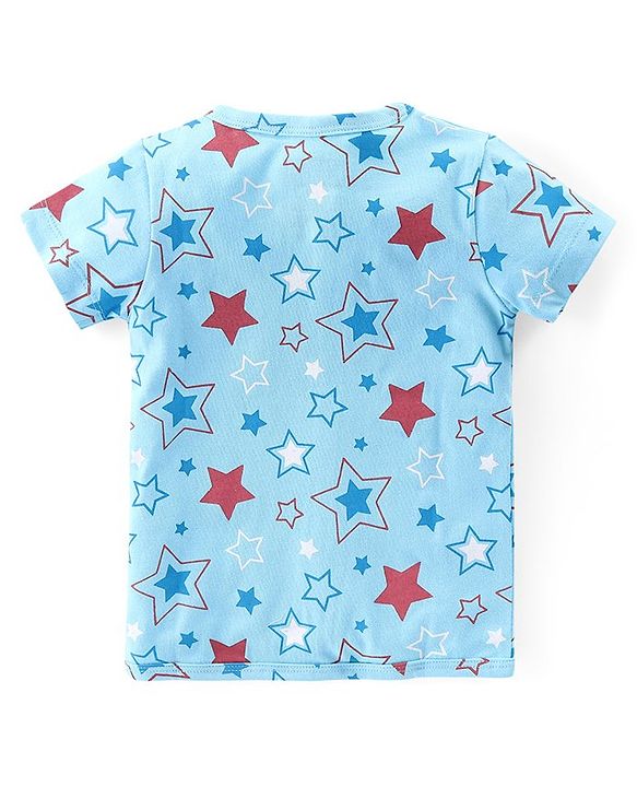 Babyhug Marvel 100% Cotton Knit Half Sleeves Jhablas with Spiderman Graphics Pack of 3 - Yellow Blue & White