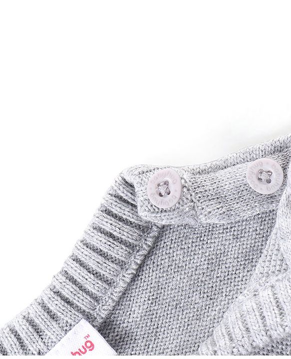 Babyhug Knit Full Sleeves Pullover Sweater & Pant Set Stripe Design - Multicolour