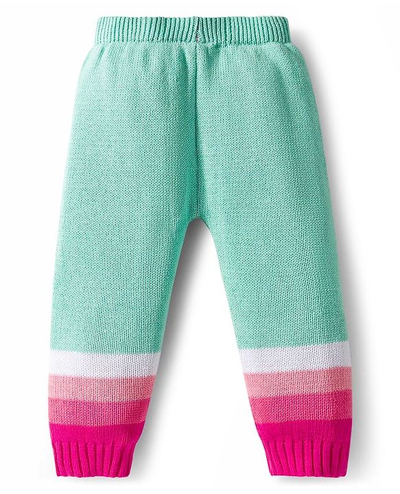Babyhug Cotton Knit Full Sleeves Pullover Sweater Set with Cap & Color Block - Multicolor