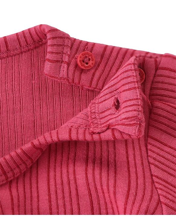 Babyhug Full Sleeves Front Open & Pullover Thermal Vests with Solid Colour Pack of 2 - Maroon