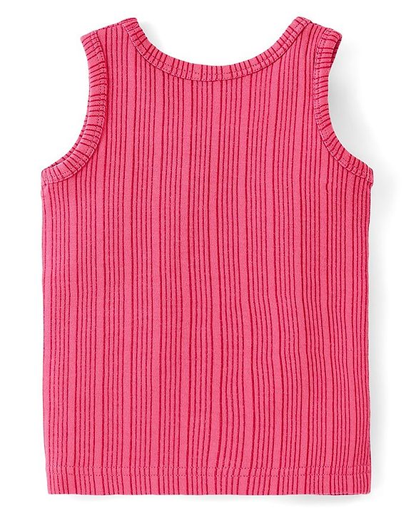 Babyhug Full Sleeve & Sleeveless Solid Thermal Vests & Pant - Coral