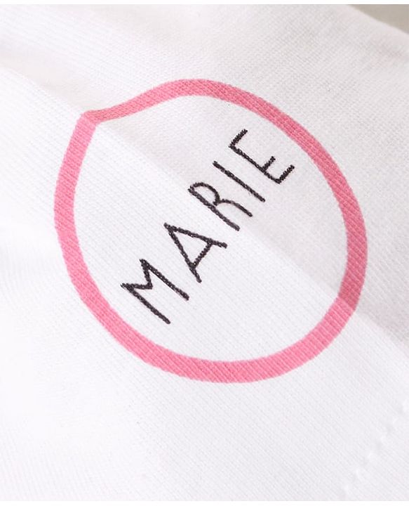 Babyhug Disney Cotton Knit Half Sleeves Top with Marie Graphics- White