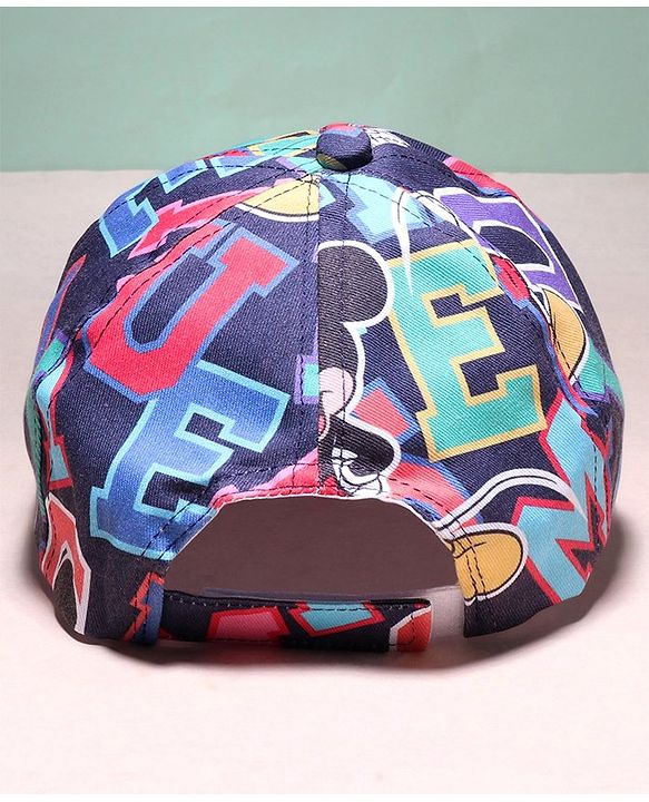 Babyhug Disney Summer Cap With Mickey Mouse Graphics - Multicolour
