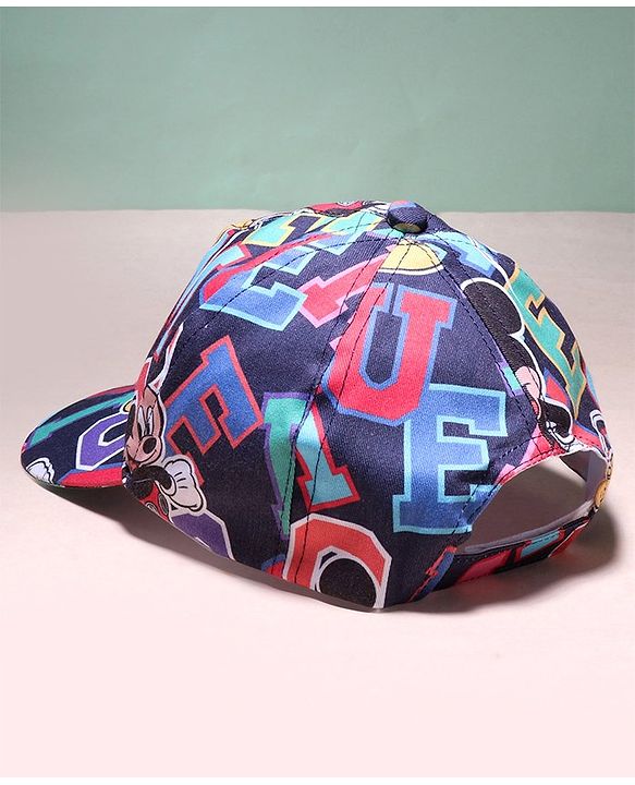 Babyhug Disney Summer Cap With Mickey Mouse Graphics - Multicolour