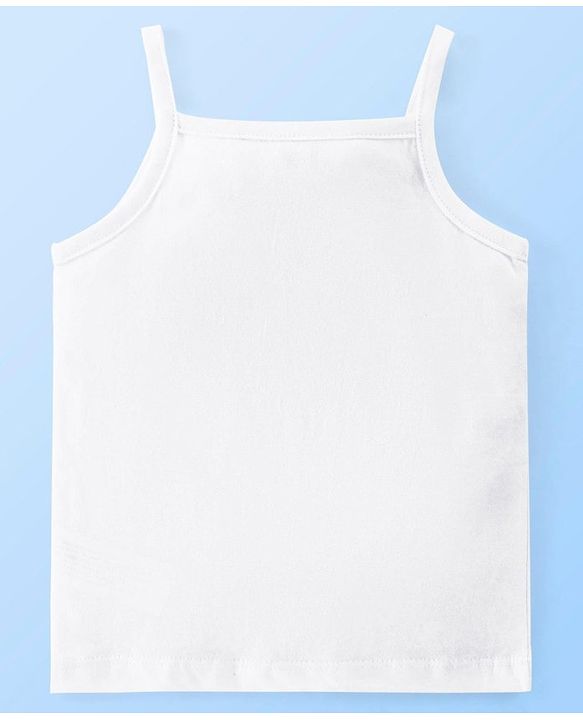 Babyhug 100% Cotton Knit Sleeveless Slips Solid Colour Pack of 3 - White