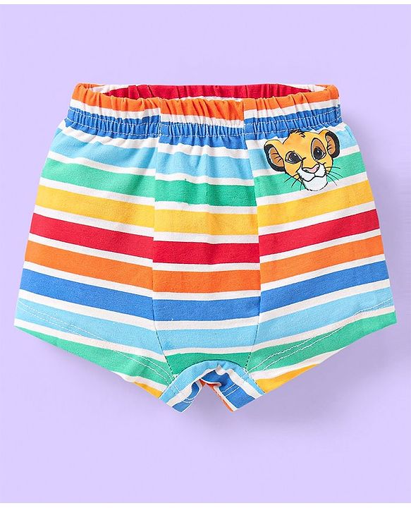 Babyhug Disney Cotton Knit Briefs with The Lion King Print Pack Of 3 - Multicolor