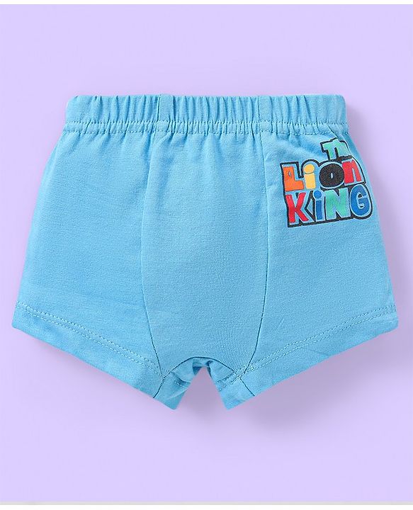 Babyhug Disney Cotton Knit Briefs with The Lion King Print Pack Of 3 - Multicolor
