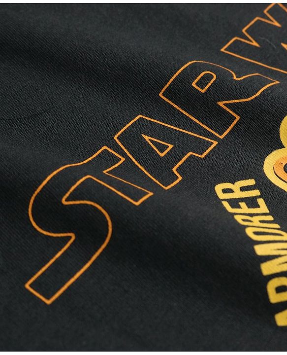 Pine Kids Lucas Cotton Knit Half Sleeve  T-Shirt & Shorts Set with Star Wars Graphics - Grey