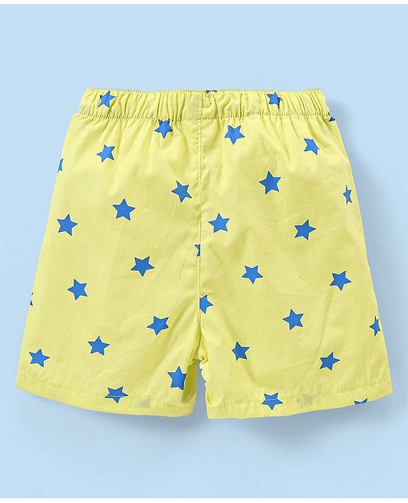 Babyhug Cotton Woven Lion Printed Boxers Pack of 3 - Multicolour