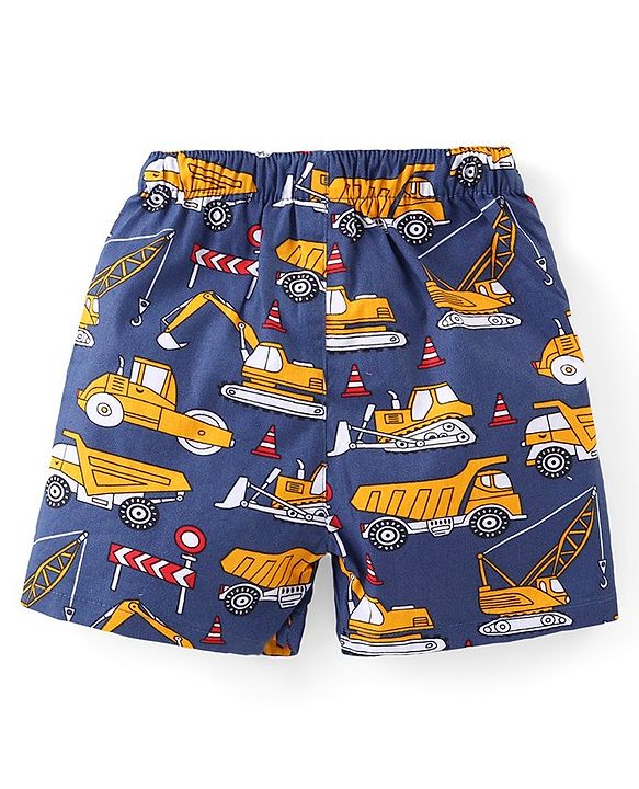 Babyhug  Cotton Woven Boxers with Teddy & Tree Print Pack of 3 - Multicolour