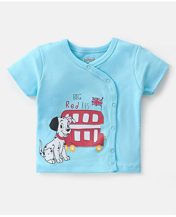 Babyhug Disney Cotton Half Sleeves Jhablas With 101 Dalmatians Print Pack of 3 - Multicolour