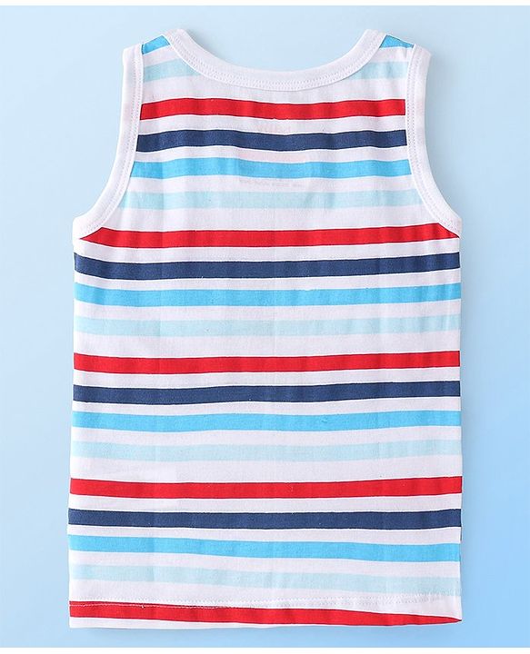 Babyhug Disney Cotton Knit Sleeveless Sando Vest with 101 Dalmatians Print Pack of 3 - Multicolour