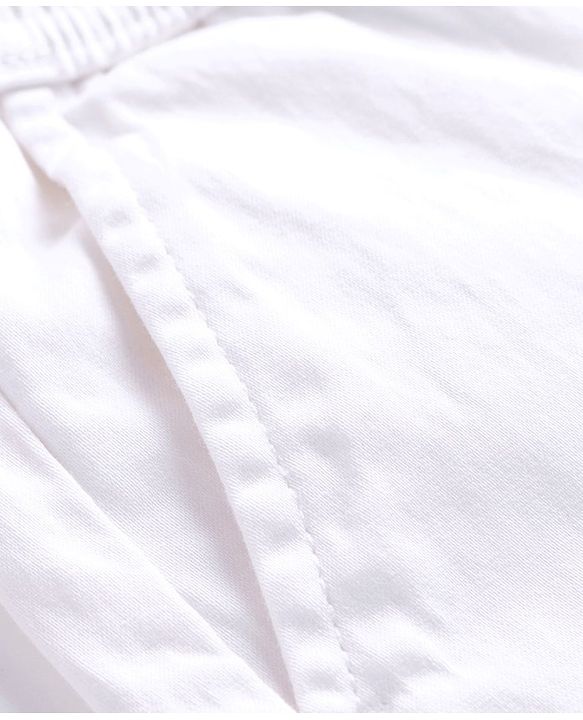 Pine Kids Cotton Elastane Full Length Solid Trouser Pant - White