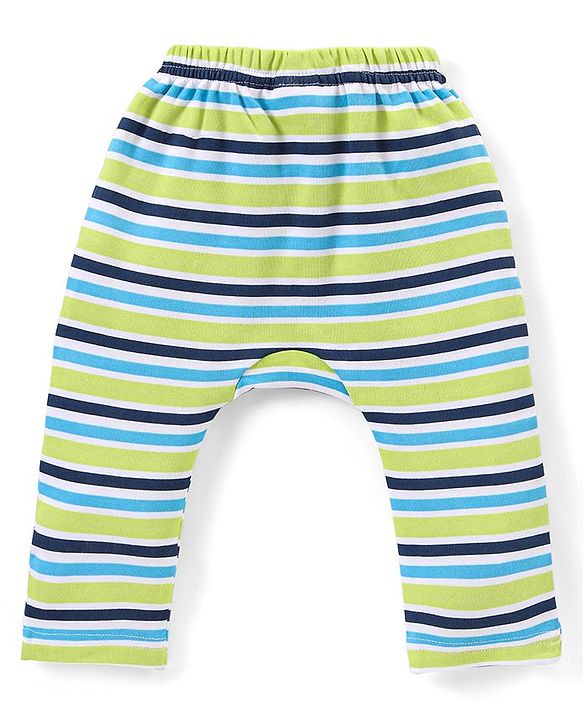 Babyhug Interlock Full Length Diaper Leggings Animal Print Pack of 3 - Multicolour