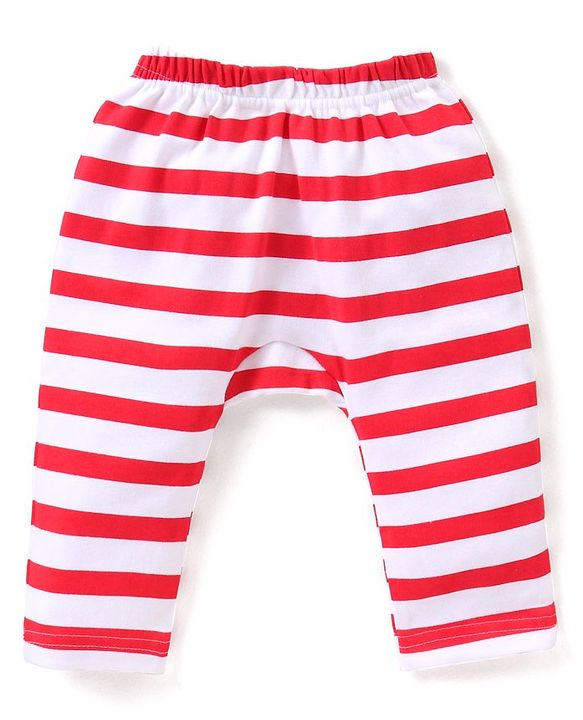 Babyhug Interlock Full Length Diaper Leggings Fruits Print Pack of 3 - Multicolour