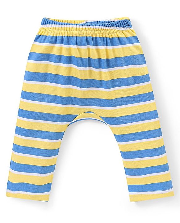 Babyhug Interlock Full Length Diaper Leggings Animal Print Pack of 3 - Multicolour