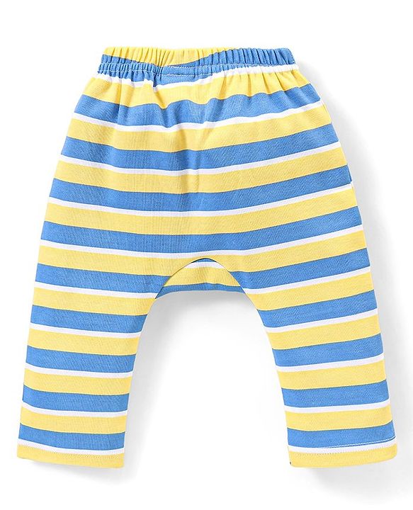 Babyhug Interlock Full Length Diaper Leggings Animal Print Pack of 3 - Multicolour
