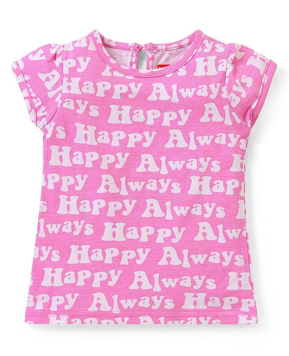 Babyhug 100% Cotton Knit Half Sleeves Top Polka Dot Pack of 3 - Multicolor