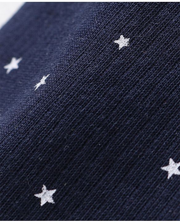 Babyhug Full Sleeves Vest Pullover & Bottom Thermal Wear Combo Star Print Pack Of 3 - Navy Blue