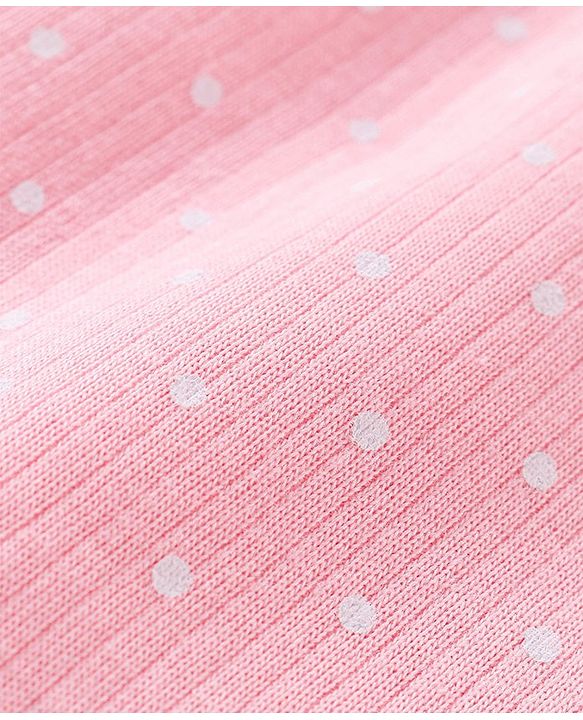 Babyhug Full Sleeves Thermal Vests & Pant Set with Polka Dots Print Pack Of 3 - Pink
