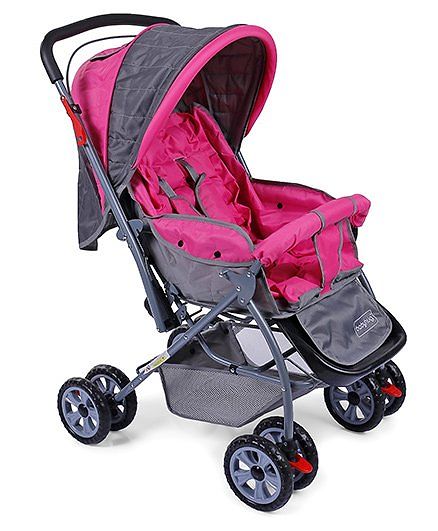 Babyhug Baby Stroller - Blush Pink