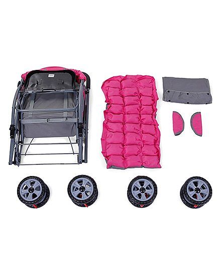 Babyhug Baby Stroller - Blush Pink