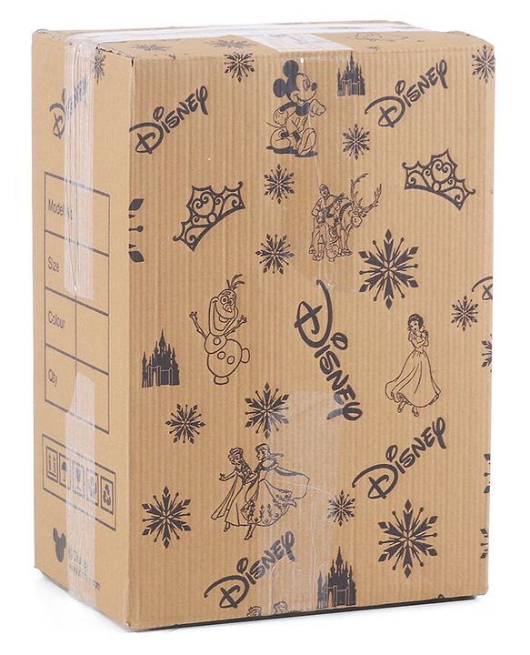 Babyhug Disney Frozen Hard Sided Kids Trolley Luggage Bag with Wheels Blue - 18 Inch