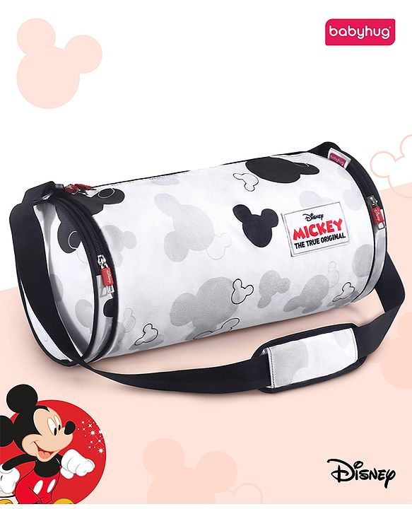 Babyhug Marvel Original Travel Bag - White| GYM Bag| Adjustable Shoulder Strap| Water Proof| Durable Zippers