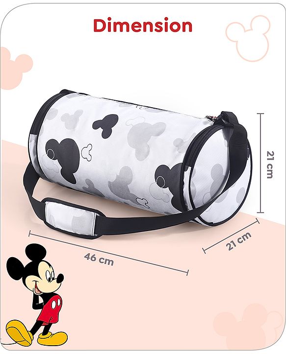 Babyhug Marvel Original Travel Bag - White| GYM Bag| Adjustable Shoulder Strap| Water Proof| Durable Zippers