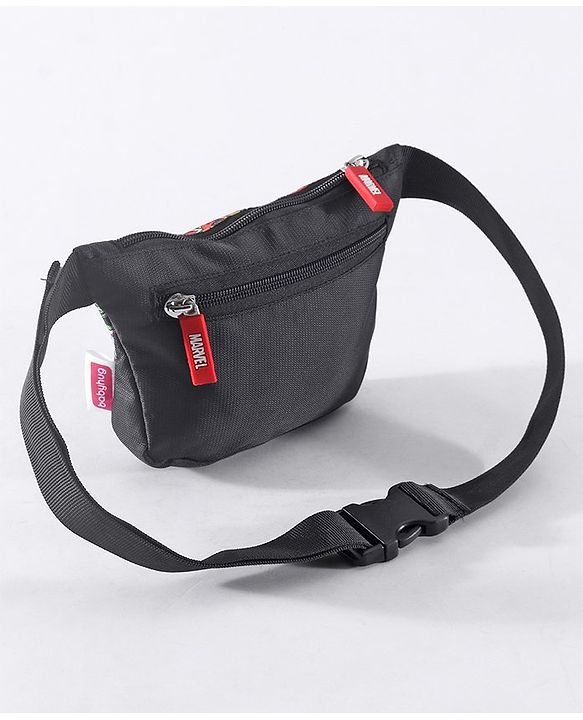 Babyhug Marvel Spacious Waist Bag With Avengers Print - Multicolour