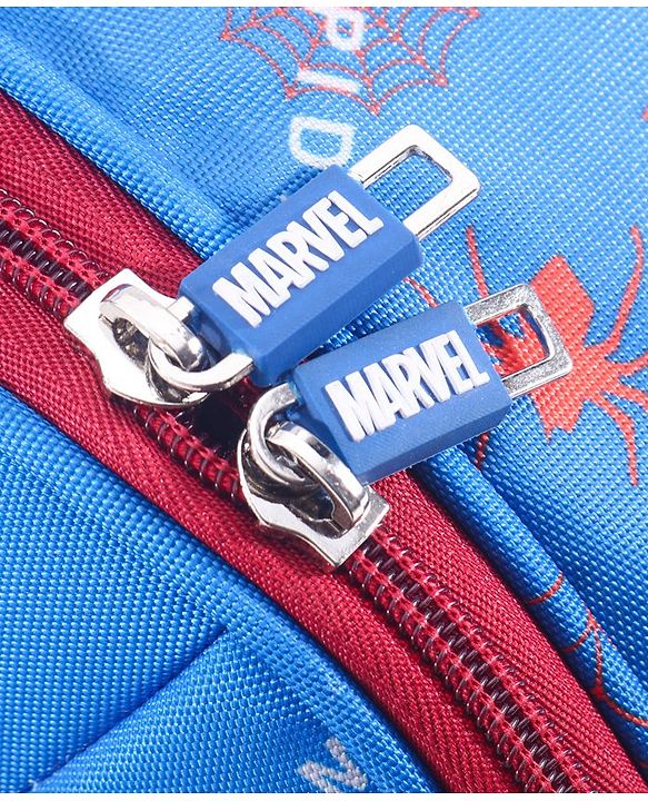 Babyhug Marvel Spider Man Kids Travel Duffel Trolley Bag - Blue| Stylsh & Practical| Durable Zippers| Smooth Wheels| Telescopic Trolley Handle| Adjustable Shoulder Strap