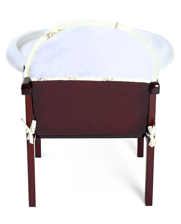 Babyhug Verona 2 In 1 Wooden High Chair With Removable Cushioned Seat & 2 Point Safety Harness - Dark Brown