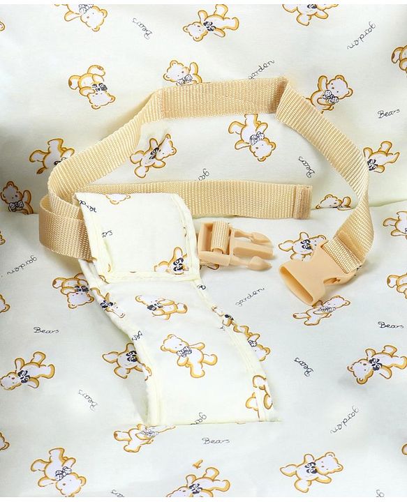 Babyhug Verona 2 In 1 Wooden High Chair With Removable Cushioned Seat & 2 Point Safety Harness - Dark Brown