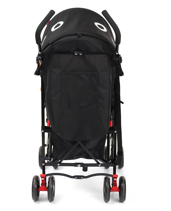 Babyhug Lil Monsta Stroller With Adjustable Leg Rest (No Reclining Position) - Orange & Black