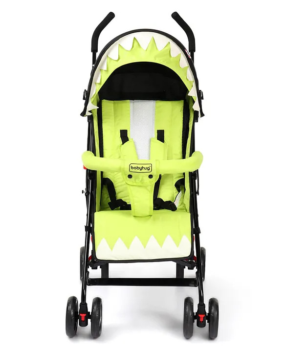 Babyhug Lil Monsta Stroller With Adjustable Leg Rest No Reclining Position Green Black Online in India Buy at Best Price from FirstCry 1694966