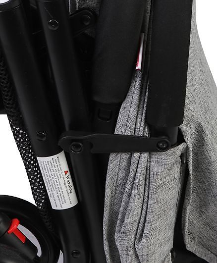 Babyhug Easy Travel Cabin Stroller With Z-Fold & Trolley Handle - Grey