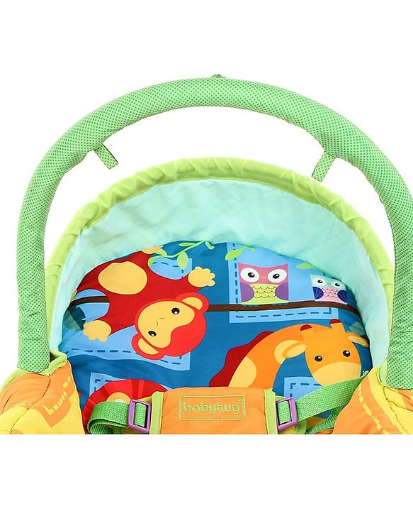 Babyhug Delight 3 In 1 Infant To Toddler Rocker With Safety Harness & Reclining Seat - Multicolour( Without Soft Toys)