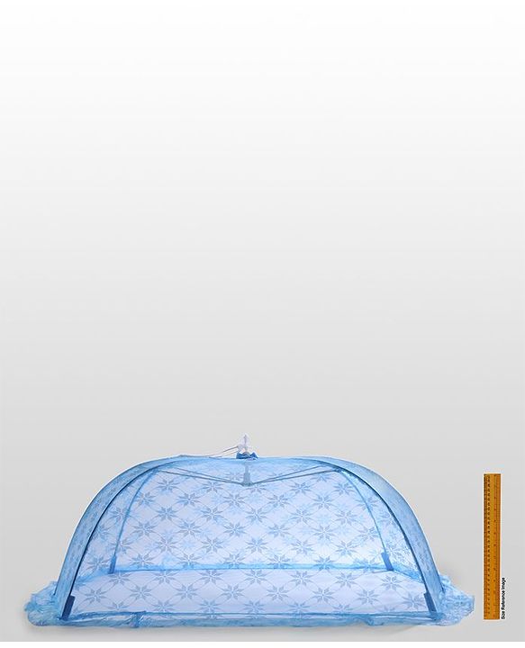 Babyhug Star Design Mosquito Net Small - Blue