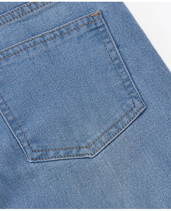 Pine Kids Full Length Denim Washed  Jeans - Light Blue