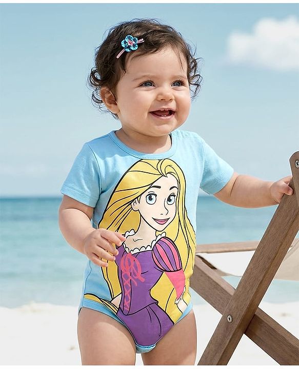 Babyhug Disney Cotton Knit  Half Sleeves T-Shirt With Mickey Mouse Graphics - Green main image 1