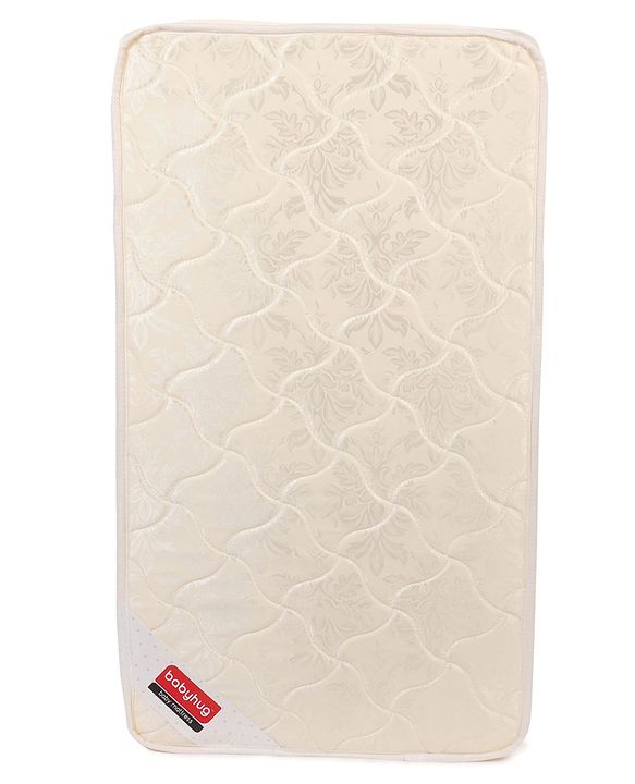 Babyhug High Density Soft Foam Baby Mattress Floral Print - Off White
