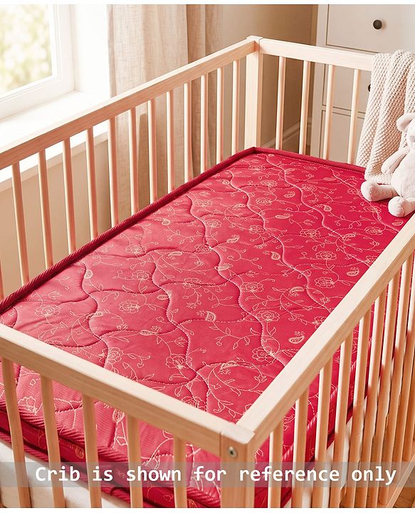 Babyhug High Density Soft Foam Baby Mattress Floral Print - Off White