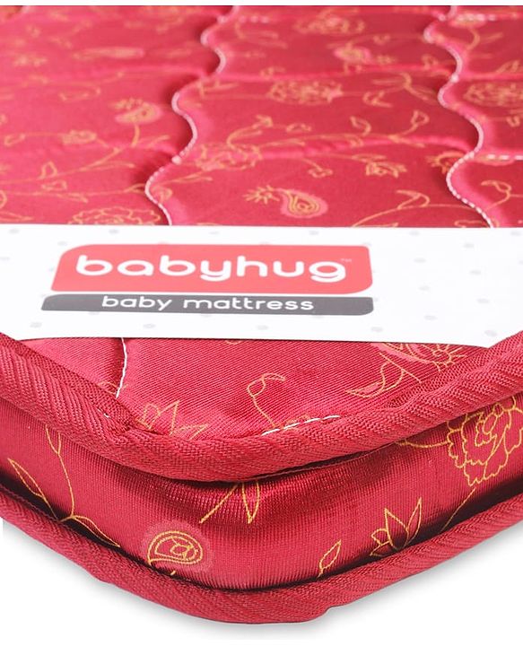 Babyhug High Density Soft Foam Baby Mattress Floral Print - Off White
