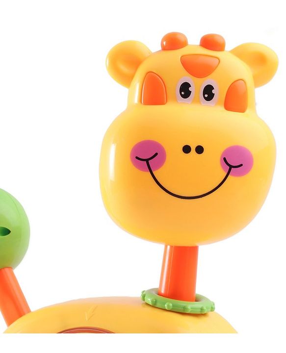 Babyhug Musical Light & Sound Elephant Piano with 5 Modes of Animal Sound - Blue
