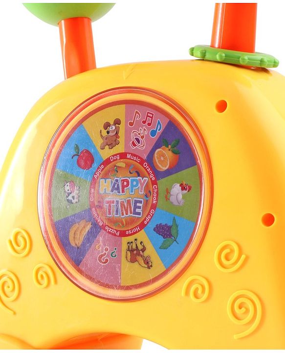 Babyhug Musical Light & Sound Elephant Piano with 5 Modes of Animal Sound - Blue