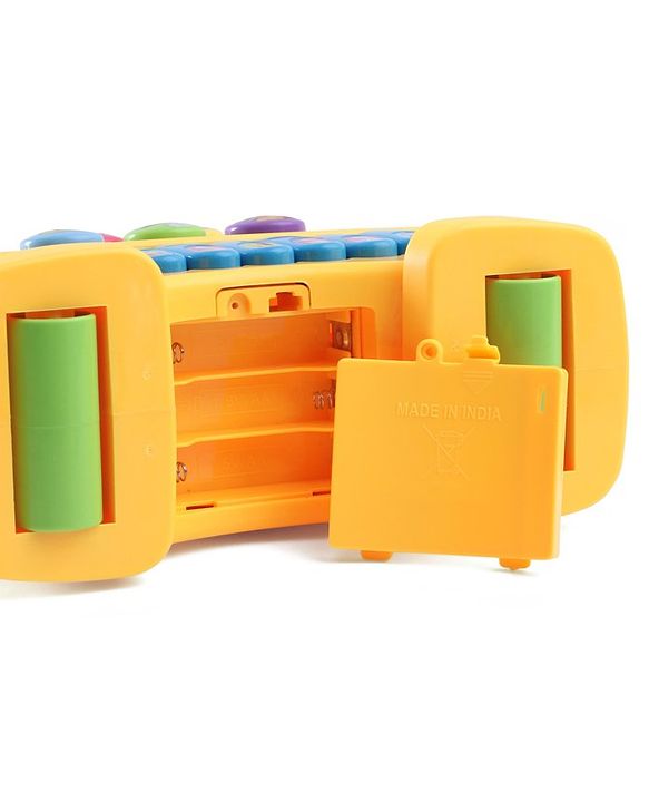 Babyhug Musical Light & Sound Elephant Piano with 5 Modes of Animal Sound - Blue