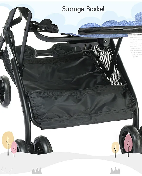 Babyhug Easy Travel Cabin Stroller With Z Fold Trolley Handle Blue Online in India Buy at Best Price from FirstCry 1730142