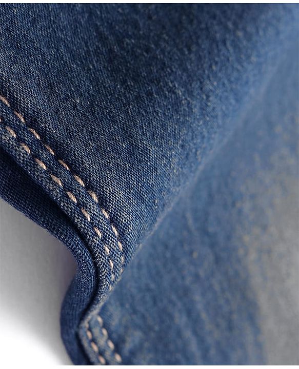 Pine Kids Woven Full Length Solid Denim Jeans - Navy Blue