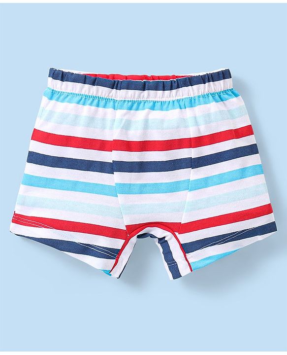 Babyhug Disney Single Jersey Knit  Briefs with Striped &  101 Dalmatians  Graphics Pack of 3 - Multicolour