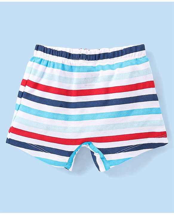Babyhug Disney Single Jersey Knit  Briefs with Striped &  101 Dalmatians  Graphics Pack of 3 - Multicolour